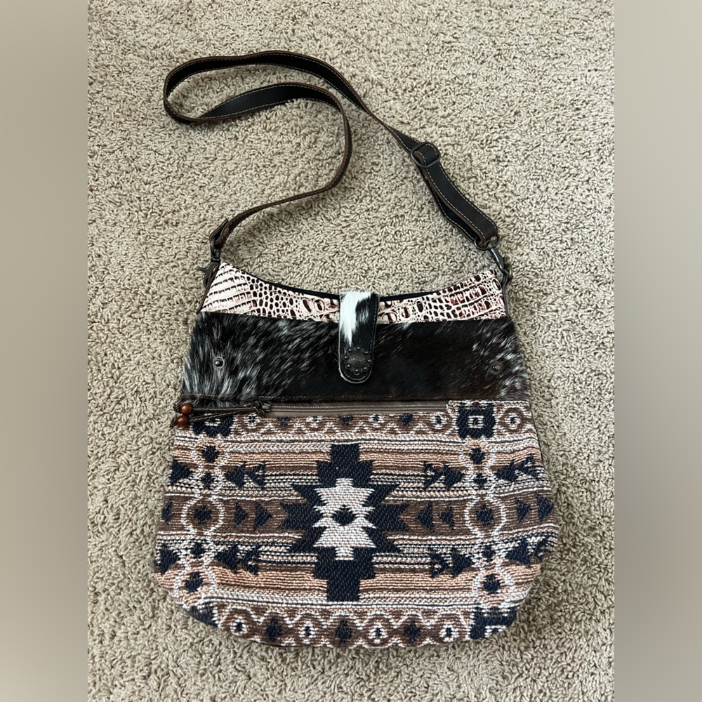 Myra Bag Western Canvas Crossbody Bag for Women